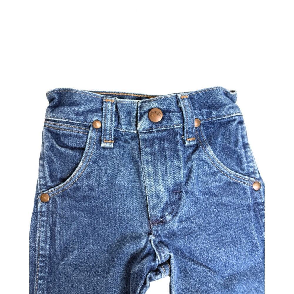 Vintage Wrangler Kids 1T Slim Toddler Boys Blue Cowboy Cut Jeans 13MWZJP - Picture 3 of 9